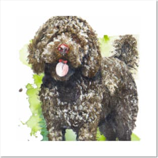 Lagotto Romagnolo Watercolor - Dog Lovers Posters and Art